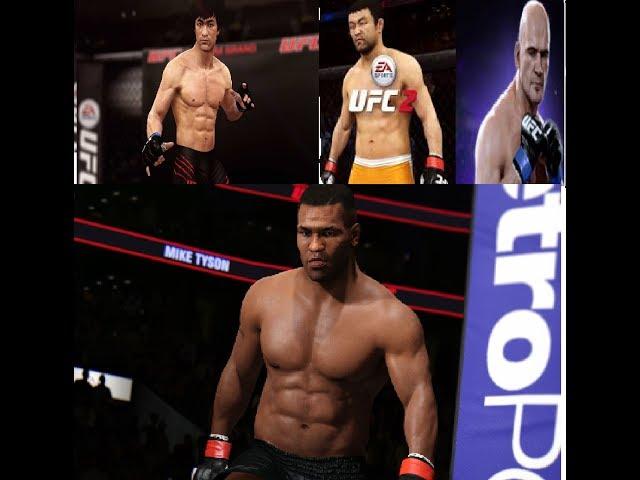 EA SPORTS UFC 2 How to unlock Bruce lee,Mike Tyson,Bas Rutten,And Kuzushi Sakuraba