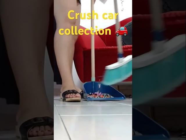 Crush car collection #asmr #heels #crush #sandals #viral #experiment #slippers #art #heel