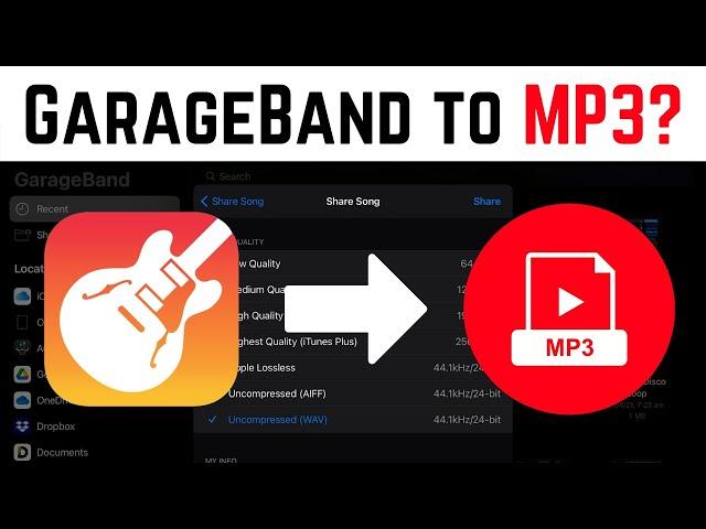 GarageBand to MP3 (iPad/iPhone)