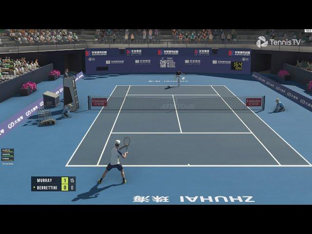 Tennis Elbow 4 | Andy Murray VS Matteo Berrettini | ZHUHAI | XKT Mod | Gameplay