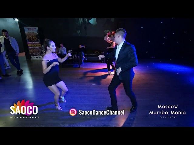 Konstantin Kosbeats Pinaev and Denisse A. Cambria Salsa at 2nd Moscow MamboMania weekend, 09.03.2019