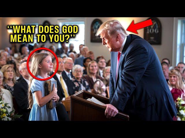 A Little Girl Asks Trump About God – His Response Brings Her To Tears!