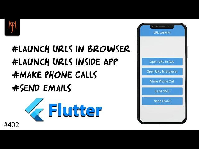 Flutter Tutorial - How To Use URL Launcher | Open URL In Web Browser / In App WebView