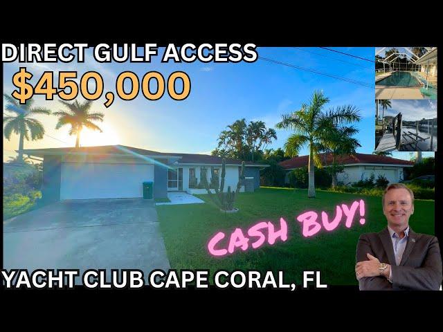 DIRECT GULF ACCESS HEATED POOL LIFT & DOCK #219 | YACHT CLUB CAEP CORAL FL