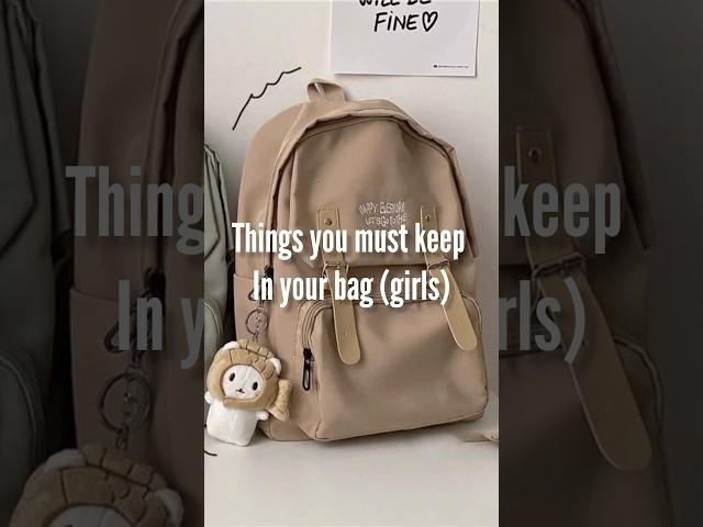 things in put your bag (aesthetic)#shorts #aesthetic #girl #girls #bag