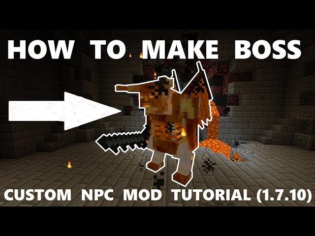 Minecraft Custom NPC Tutorial - Boss creation part 1 [OUTDATED]