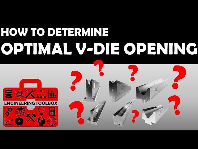 Optimal V-Die Selection Formula for Sheet Metal Air Bending
