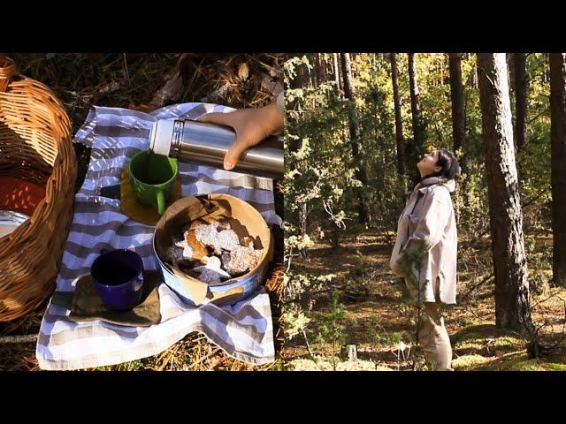 Tea party in the forest | Cookie Baking| SEWING| Quiet vlog.