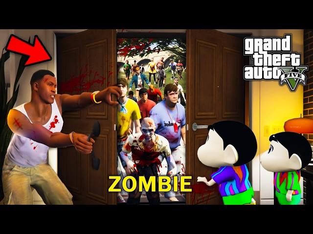 GTA 5: Freanklin And Shinchan Stealing Super Cars From Zombie Apocalypse in Gtav...!