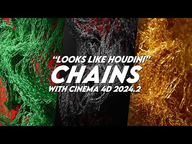 "Looks like Houdini!" Chain Simulations in Cinema 4D 2024.2