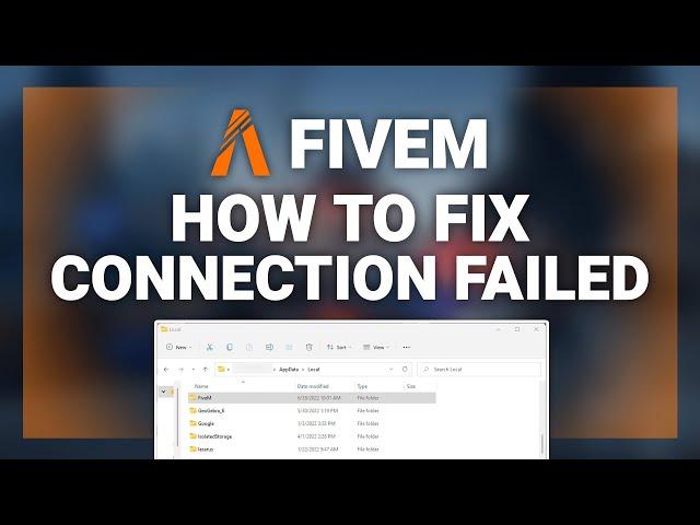 FiveM – How to Fix “Connection Failed” Error! | Complete 2024 Guide