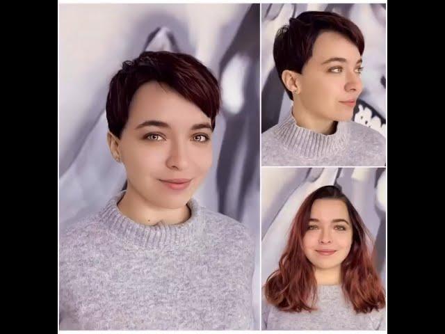 Russian girl long to short pixie cut (HD remaster and edit)