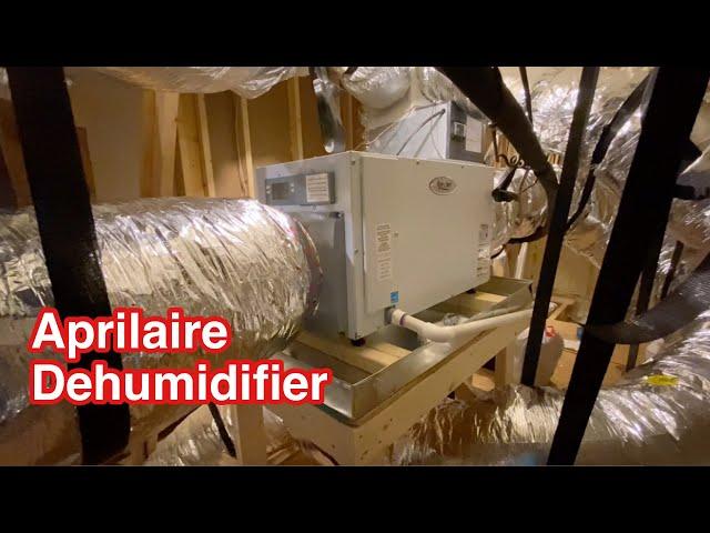 DIY installation of an Aprilaire E080 whole house dehumidifier in a spray foam insulated house.