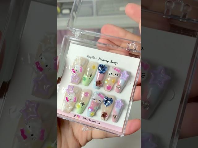 Is this your press on nails? #kawaii #cute #pressonnails #nails #nailart #nailstutorial #nailsart