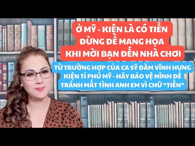 Ở MỸ -  KIỆN LÀ CÓ TIỀN ? ĐỪNG ĐỂ MANG HỌA KHI MỜI BẠN ĐẾN NHÀ CHƠI.