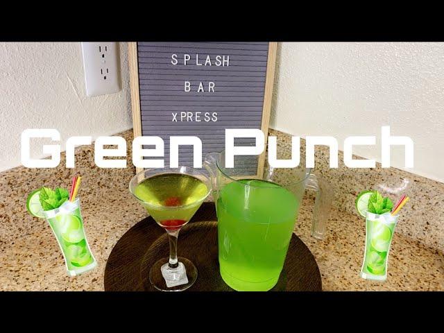 Green Martini Punch | Alcohol | Martini | Quick Punch