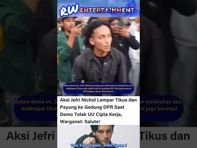 Jefri Nichol terang-terangan lempar payung #news #new #trending #youtuber #fyp #viral #artist