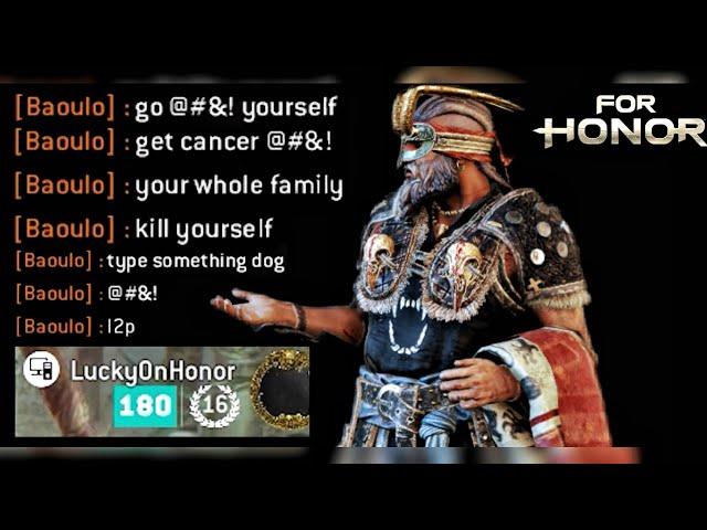 [FOR HONOR] Toxic player gets what she deserves and the well know Scripter - Big Berserker Duel