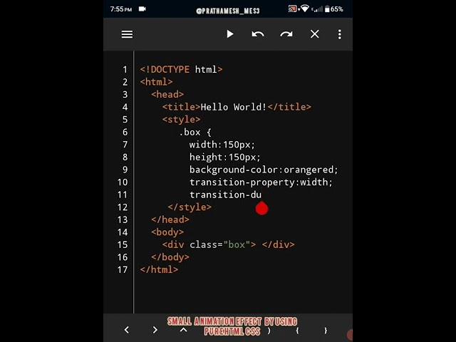 Can we do animation using html-css? | HTML - CSS |  by NASA hacker using html