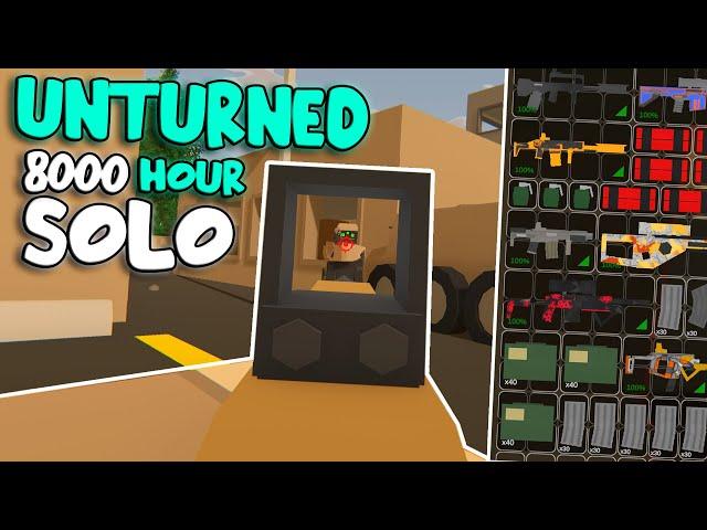 How A 8000 HOUR SOLO RAGS TO RICHES - Unturned Vanilla PvP