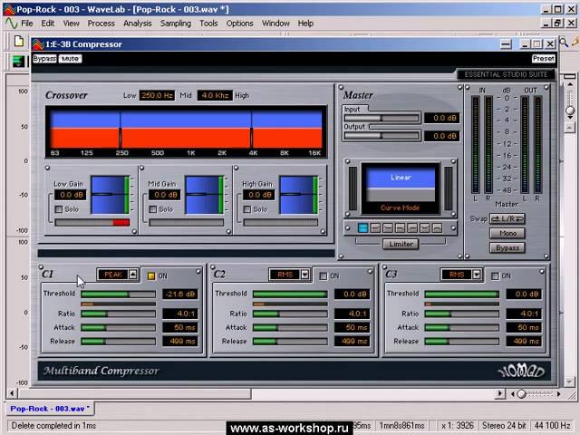 A.S.Workshop - Многополосный компрессор в мастеринге