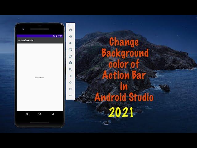 Change Action Bar Background color in android studio in 2021