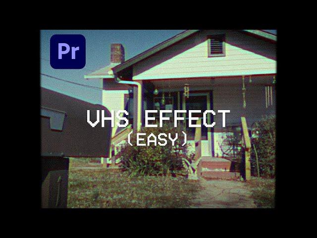 VHS Retro Camcorder Effect Premiere Pro Tutorial - Unbelievably Easy