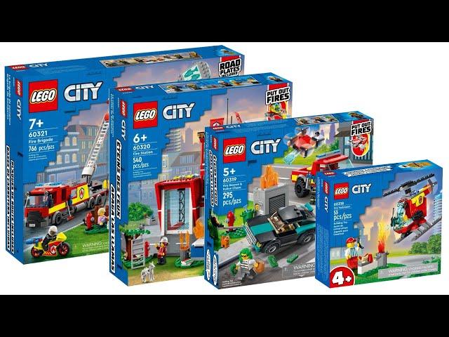 All LEGO City Fire Sets 2022 Compilation/Collection Speed Build