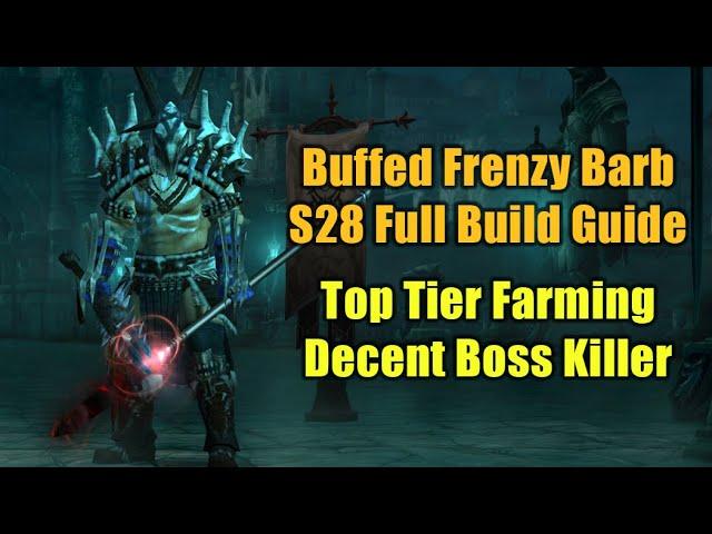 New Top Tier Farming Build, Updated Frenzy Barbarian Full Build Guide - Season 28