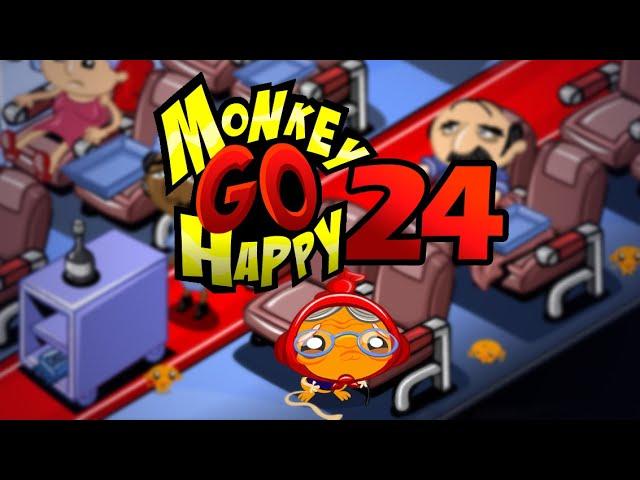 Игра "Счастливая Обезьянка 24" (Monkey GO Happy 24) - прохождение