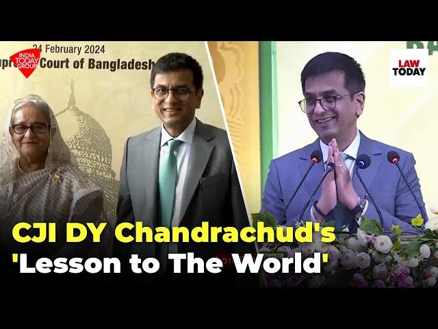 CJI DY Chandrachud speaks in Bangladesh at the South Asian Constitutional Courts Conference