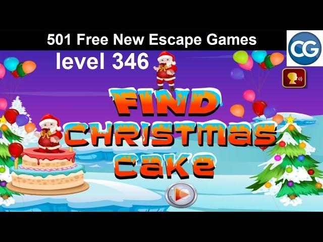 [Walkthrough] 501 Free New Escape Games level 346 - Find christmas cake - Complete Game