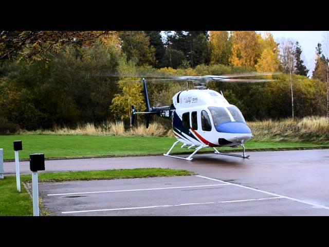 Helicopter Bell 429 taking off