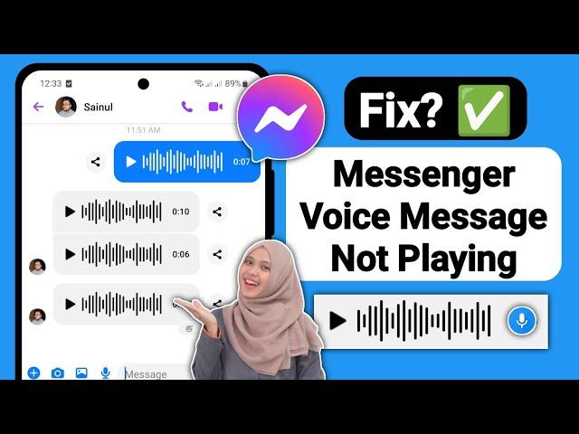 How To Fix Messenger Voice Message Not Playing - 2024 | Messenger Voice Message Not Opening