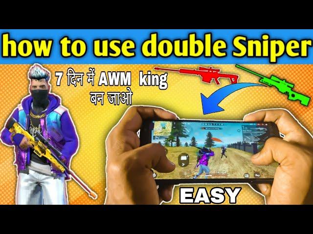 How To Use Double Sniper In Free Fire Explain With Handcam || Grana Free Fire || Ninja YT