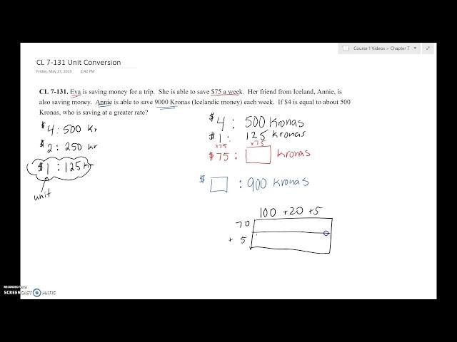 CL 7-131 Unit Conversions