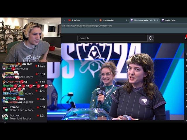 xQc Reacts to LSF Moment at League of Legends Worlds 2024