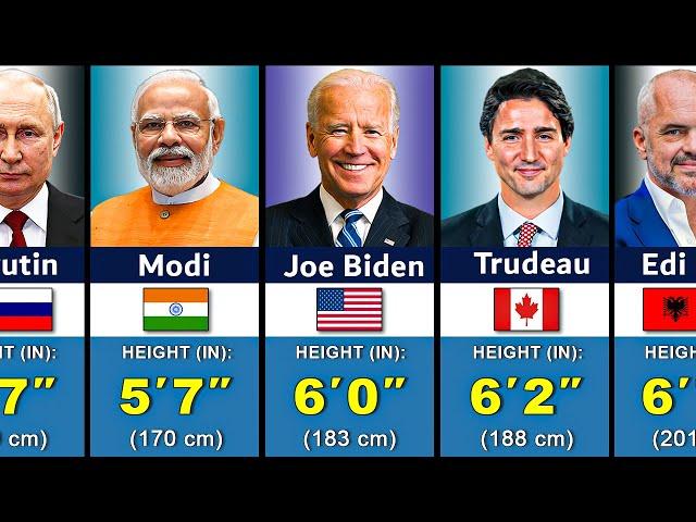 Height Of World Leaders 2024 | Shortest to Tallest World Leaders 2024 |