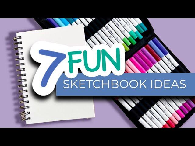 Satisfying ways to FILL your sketchbook 