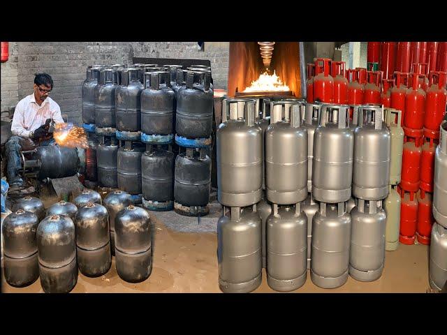 How High Quality LPG Gas Cylinder Manufacturing Process || Production of LPG Gas Cylinder in Factory