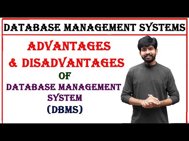 advantages and disadvantages of dbms | database management systems | unit 1 btech dbms | database