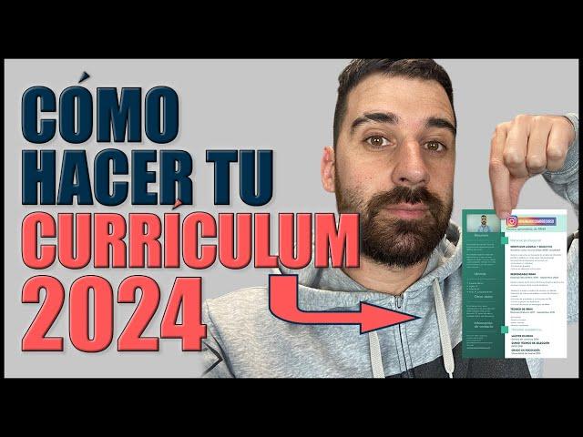 Cómo hacer un BUEN CURRÍCULUM 2024 | FÁCIL y rápido | PLANTILLAS + Pasar ATS + Descripción apartados