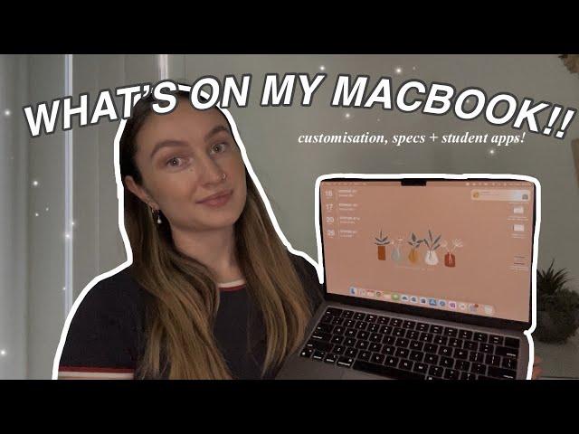 WHAT'S ON MY MACBOOK AIR 2025 | customisation, specs + student apps!