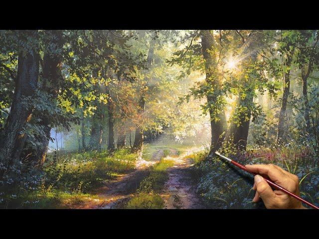 "Morning glow" Acrylic painting. Artist - Viktor Yushkevich. #154