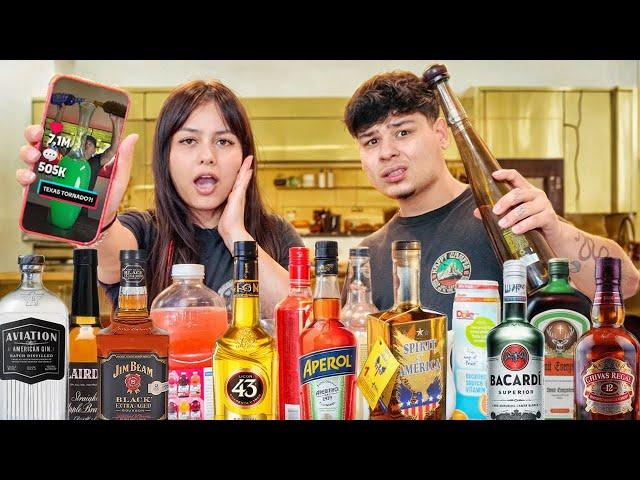 TRYING VIRAL TIKTOK MIXED DRINKS... WITH A TWIST!