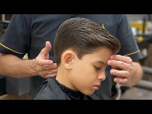 How to do a men's cut with scissors