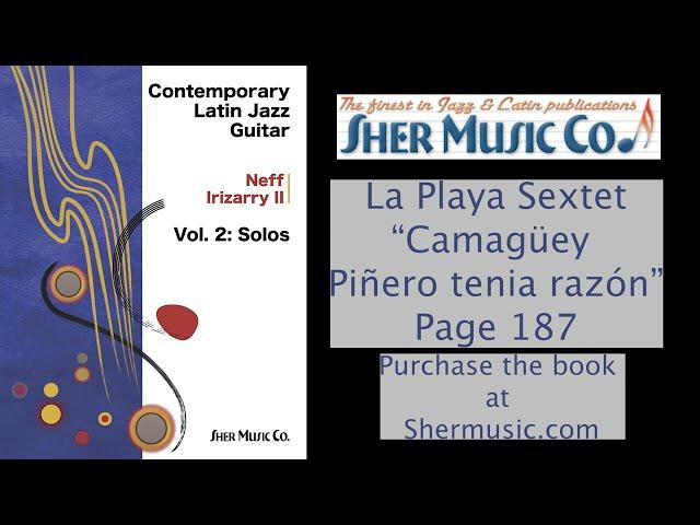 Camagüey Piñero Tenia Razon La Playa Sextet Latin Jazz Guitar Solo Transcription