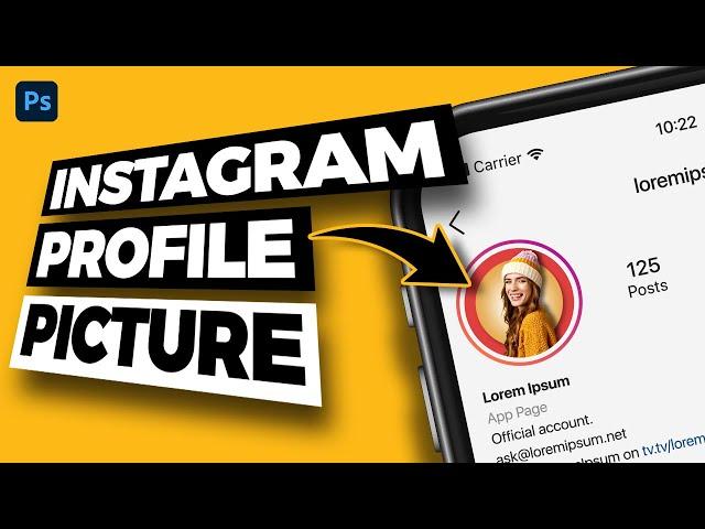 How to Create Instagram Profile picture in Photoshop - Version 3