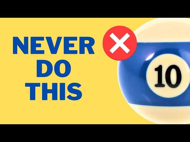 Avoid this DEFENSIVE MISTAKE in 10-ball! (easy fix)