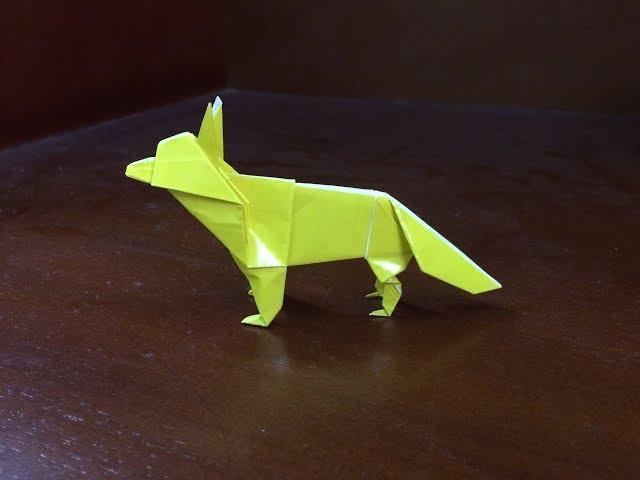 Easy Origami Wolf - How to make a paper wolf